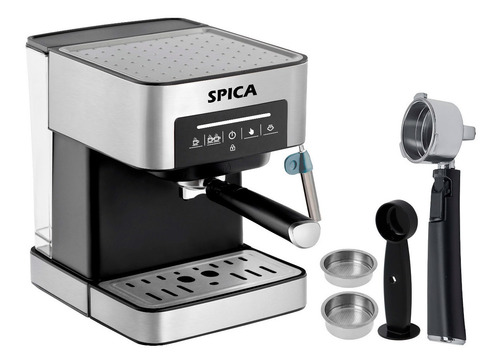 Imagen 3 de 10 de Cafetera Expresso Automatica Spica Sp-1740 Con Espumador