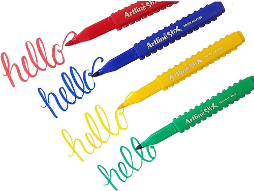 Marcadores Artline Stix Punta Pincel 20 Piezas
