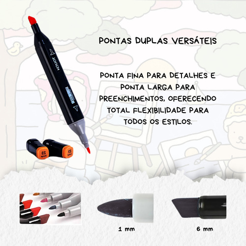 Kit Livro De Colorir Bob Capa Dura + 24 Canetas Touch Marcad