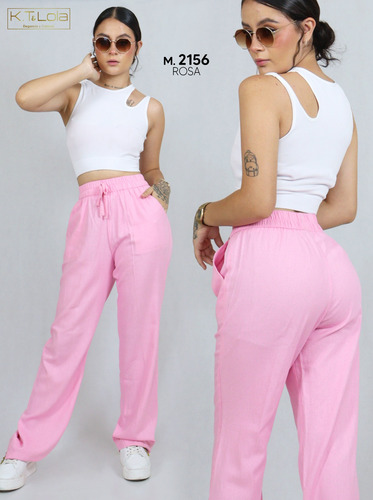 Pantalon Dama Lino Fresco Moda De Vestir