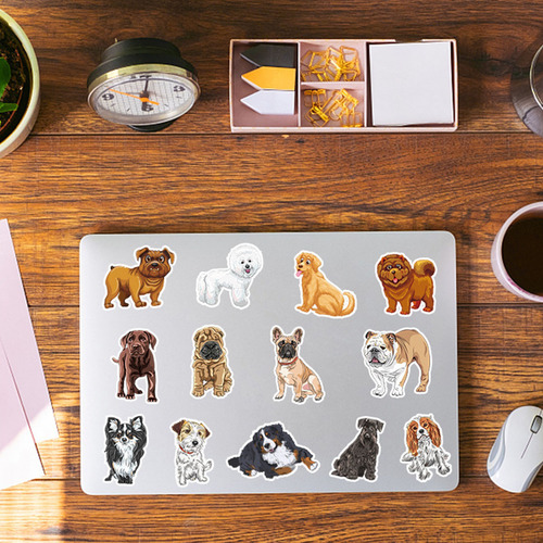 Un Cuaderno De 50 Pegatinas Con Forma De Gato, Bonito Y Dive