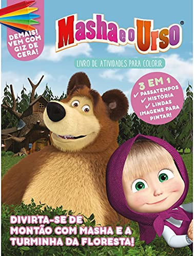 Libro Masha E O Urso Livro De Atividades Para Colorir De Edi