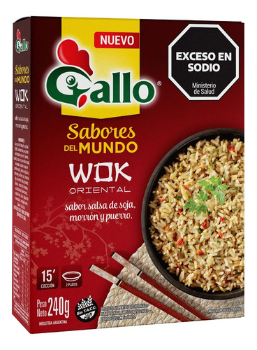 ! Arroz Gallo Preparado Wok Oriental 15 Min Sin Tacc