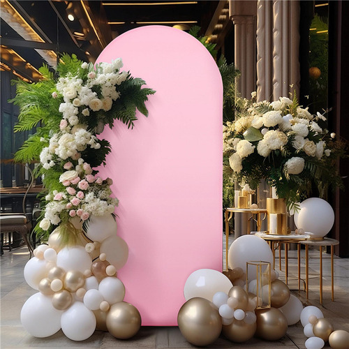 Arco De Casamento Tampa De Cenário 6 Pés Azul Rosa