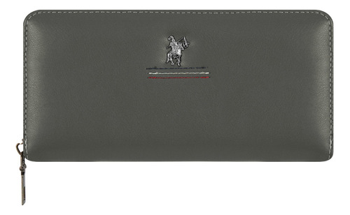 Cartera Para Caballero Oxford Polo Club Elegante Opw059 Color Gris / Gy