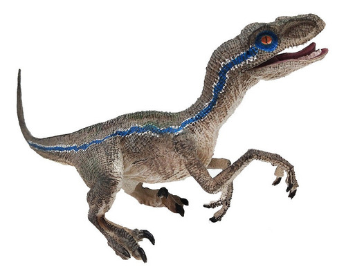 Blue Velociraptor Dinosaurio Figura De Acción Modelo Animal