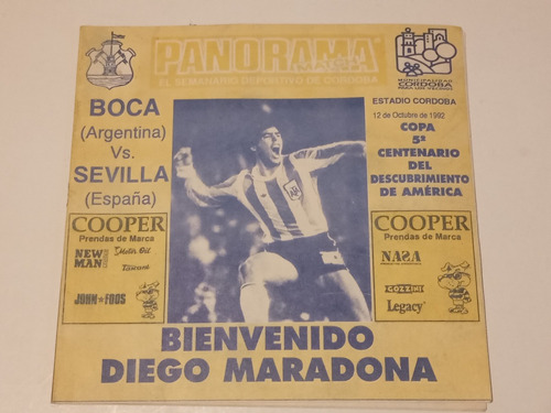 Revista Panorama Match: Maradona - Boca Vs Sevilla 1992