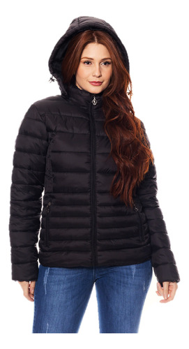 Jaqueta Puffer Feminina Forro Interno Blusa De Frio Inverno