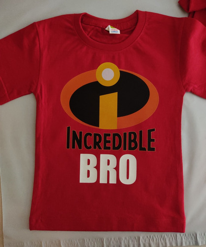 Los Increíbles Pixar Set 4 De Playeras Incredible Family