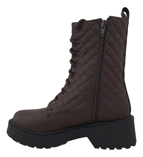 Botas Botines Mujer Combat Boots Raul Coss 11-0806 Cafe