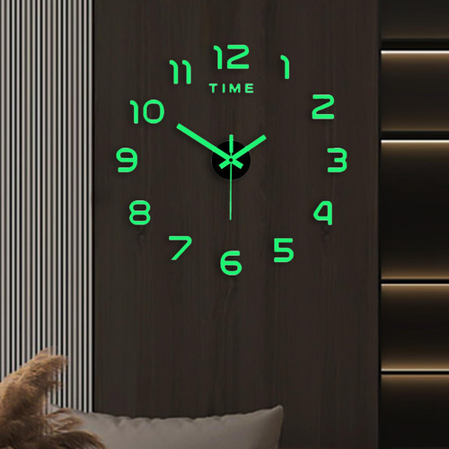 Reloj Luminoso Pegatinas Reloj Silencioso Sin Marco 40
