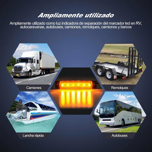 30 Luces De Posición Laterales Led Para Camión De Remolque A