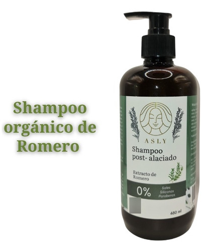 Shampoo Anticaspa Y Post Alaciado Asly, 0%sal,parabenos