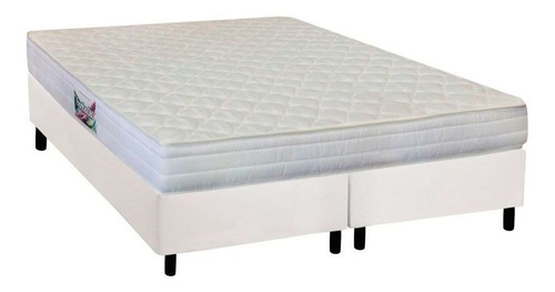 Conjunto Box-colchão Herval Espuma Ortopédica Frontier+cama Universal White Queen 158
