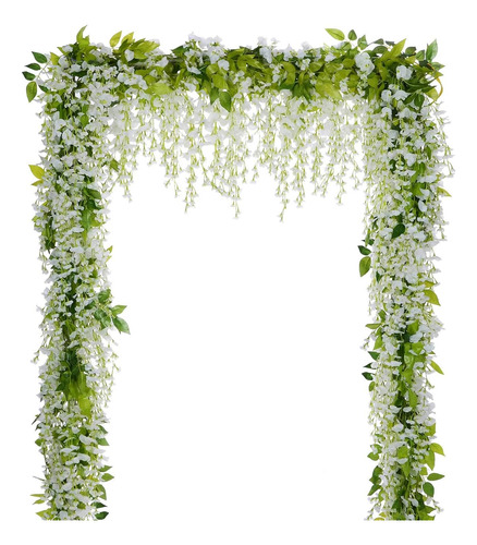 Wisteria Artificial Flowers Garland 4pcs Total 28 8ft W...