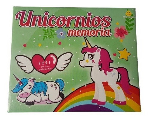 Juego De Mesa Memoria Unicornios Niños Navidad Reyes