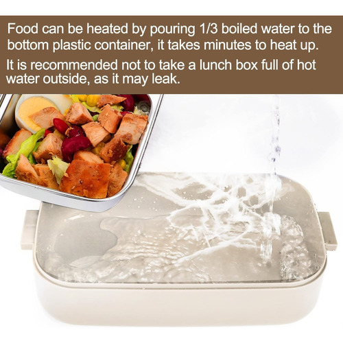 Doble Grado Alimenticio Acero Inoxidable Aislado Lunch Box Una Sola Capa 700ml