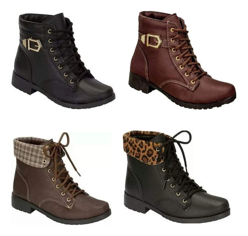 Coturno Bota Feminina Adulta Tratorado Ref516