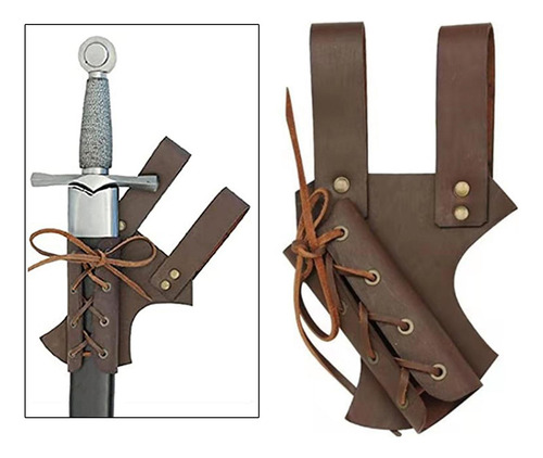 Cinturón Vaina Funda De Cuero Pu Para Disfraz Para Cosplay