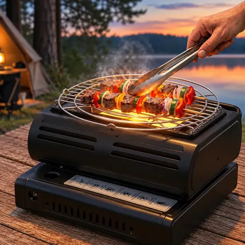 Calentador Exterior Gas Mtl Portatil 12v 150w Calefactor Aire Libre Camping Terraza Patio Calor Rapido Seguro Encendido Facil Bajo Consumo Diseño Compacto Resistente Uso Hogar Profesional Invierno