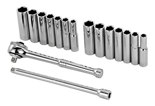 Juego Set Herramientas Stanley 16 Pzas Bocallaves 1/4 89-199