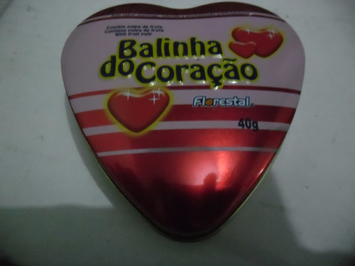 Embalagem Presente Lata Coração Love