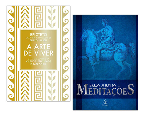 Livros A Arte De Viver Epicteto + Meditações Marco Aurélio