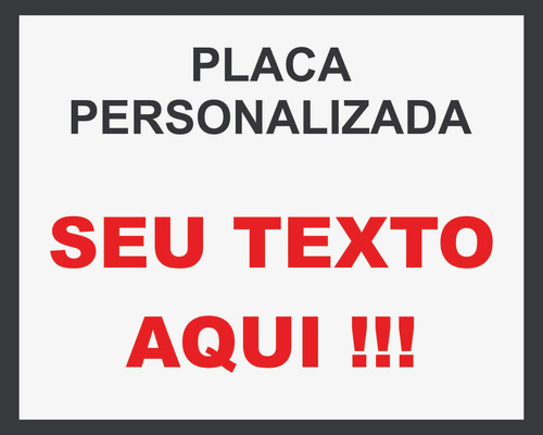 Kit 4 Placas Para Personalizar Com Texto / Imagem Colorido