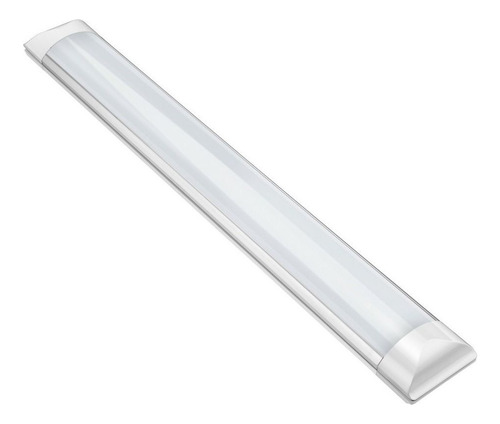 4 Luminária Slim Tubular Led Sobrepor Bivolt 120cm 6000k 40w
