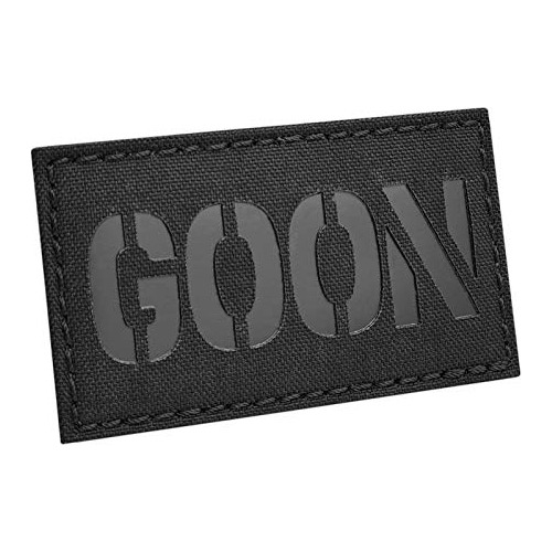 Ir Goon Blackout 2x3.5 Morale Tactical Fastener Patch
