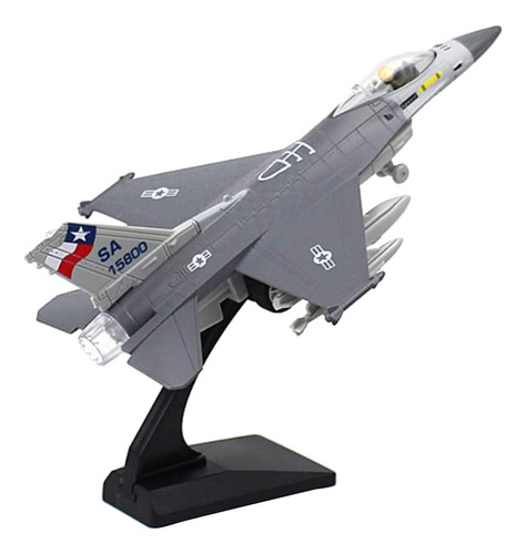 A Modelo De Avión De Aleación Fundido 1/100 F-16 Para
