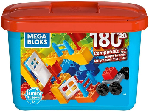 Set de construcción Mega Bloks Caja de construcción 180 piezas  en  caja