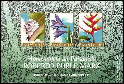 Flores - Burle Marx - Brasil - Hojita Block Mint