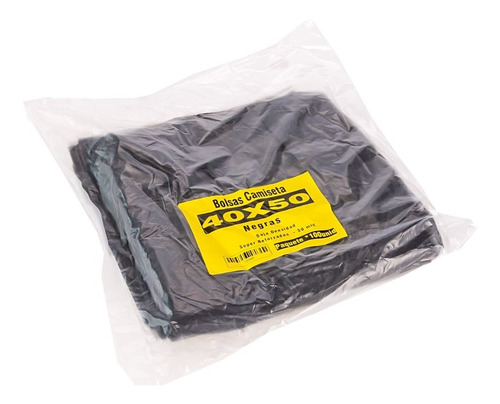 Bolsas Camiseta Super Reforzada Negra  (40*50 Cm)a/d. X 300u