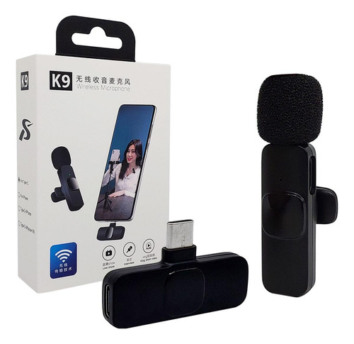 Microfone Lapela Bluetooth X-cell, Conector Type C, Preto