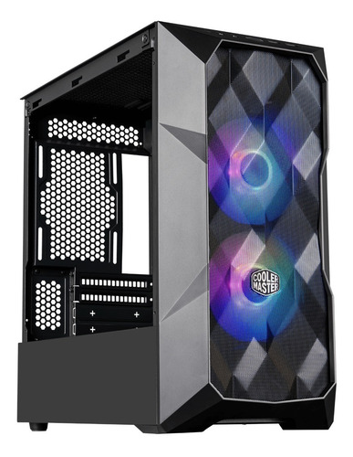 Imagen 2 de 10 de Gabinete Cooler Master Masterbox Td300 Mesh Negro Vidrio P