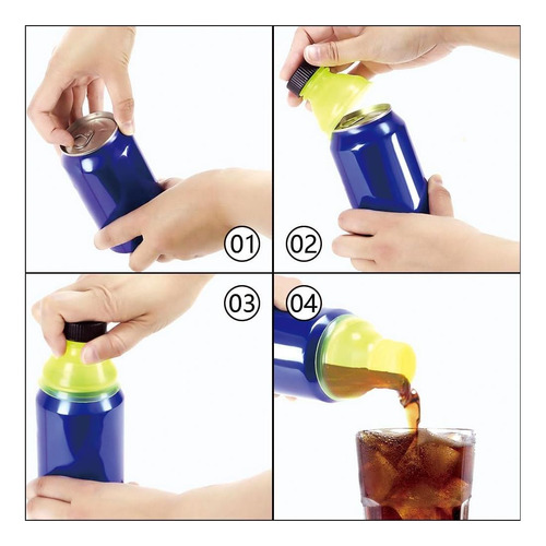 Tapas De Refresco Transparentes, Cubiertas Reutilizables A 6