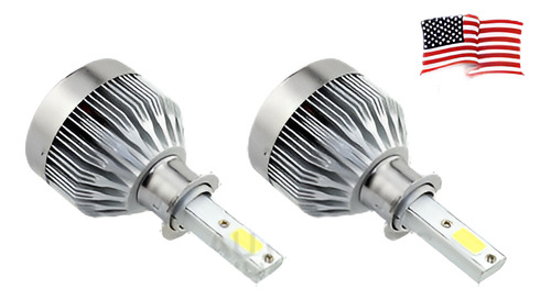 Bulbos De 6500k Led Faros H3 1pair 6000lm Blanco Kit Alto-ba