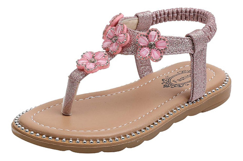 Sandalias Planas Princess Dress De Piel Con Suela De Goma Pr