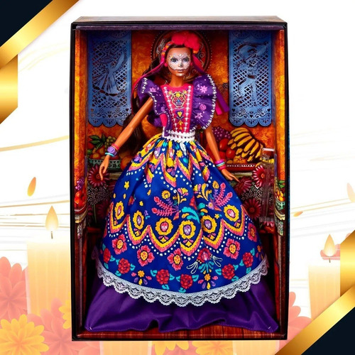 Barbie Signature Dia De Muertos Muñeca Coleccionable Mattel