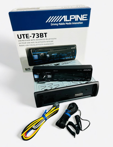 Autoestereo Alpine Bluetooth Multicolor Usb Mp3 Ute-73bt