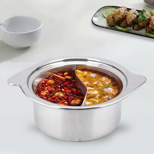 Olla Caliente De Acero Inoxidable, Olla Para Sopa De Dos,