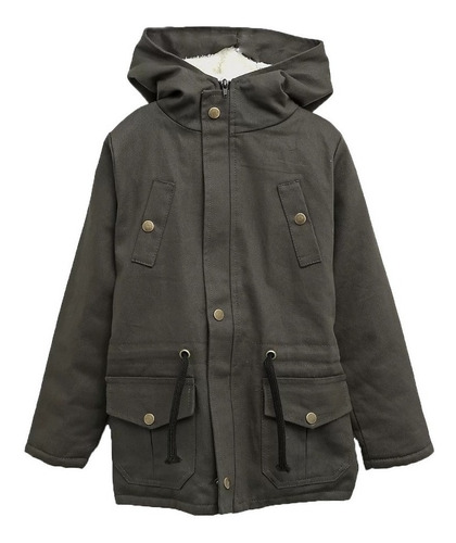 Parka Campera Kids Niño Abrigada Camperon Casual Corderito 