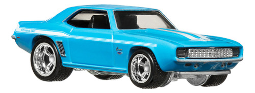 Hot Wheels Premium Chevy Camaro 1969 Color Azul