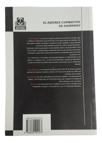 El Ajedrez Combativo De Kasparov (Usado)