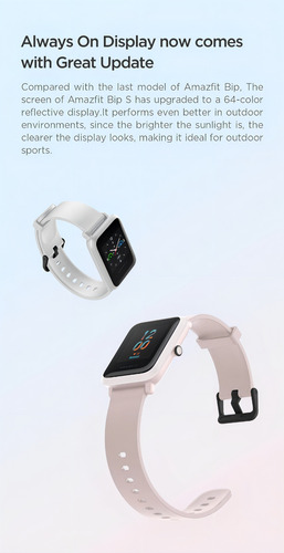 Smartwatch Amazfit Bip Bip S Tela De 1.28 Com Pulseira De Silicone Cor Branco Y Caixa Color White Rock White Rock Branco