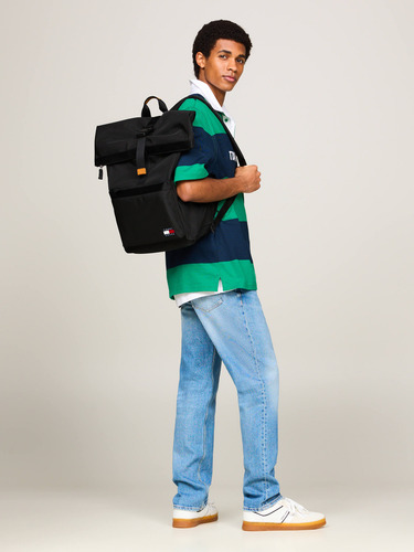 Mochila Essential Enrollable Con Parche Tommy Jeans Hombre