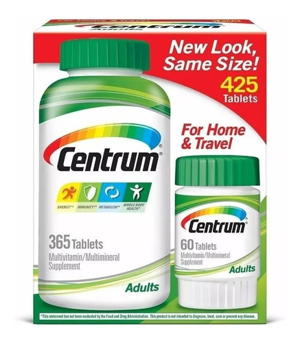 Multivitaminico Centrum Adulto Importado 425 Caps Promoção