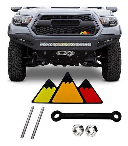 Emblema Tri-color Para Parilla Toyota Tacoma Trd Montañas