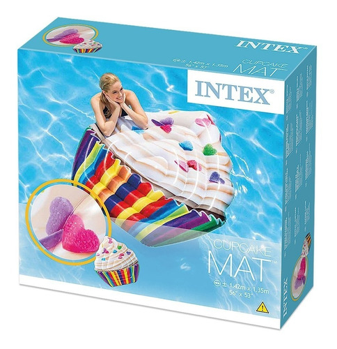 Flotador Cupcake Mat Piscina Hinchable Inflable Intex 58770